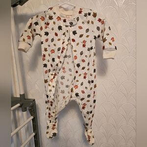 Leaf Print Footed Sleeper